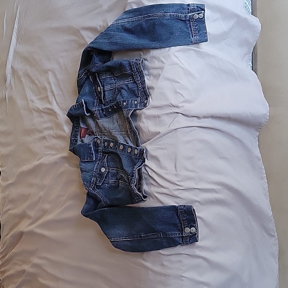 Crop jean jacket